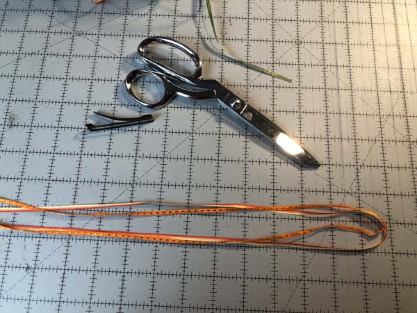 Braided Ribbon Barrette 3 Ribbons Barrette Scissors