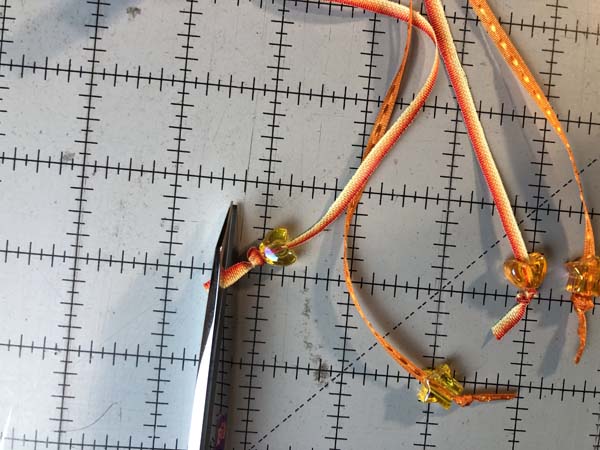 Braided Ribbon Barrette 30 Cut Ribbon Diagonally