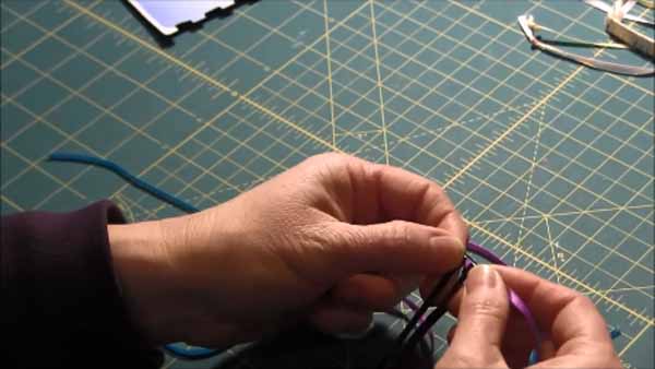 Braided Ribbon Barrette - Behind Clasp