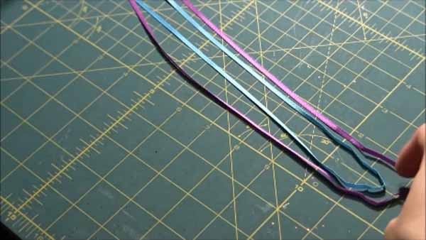 Braided Ribbon Barrette - ribbon folded