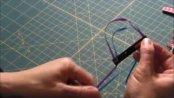 Braided Ribbon Barrette - Weave