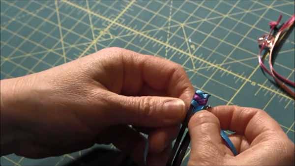 Braided Ribbon Barrette - Weaving
