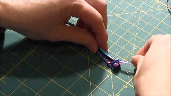 Braided Ribbon Barrette - Tie Knot