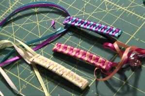 Braided ribbon barrettes