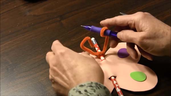 Butterfly Valentine Card 13 Wrap around pen