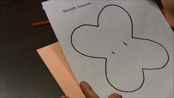 Butterfly Valentine Card 3 Template