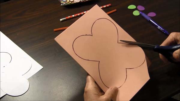 Butterfly Valentine Card 5 Cut Out Butterfly Shape