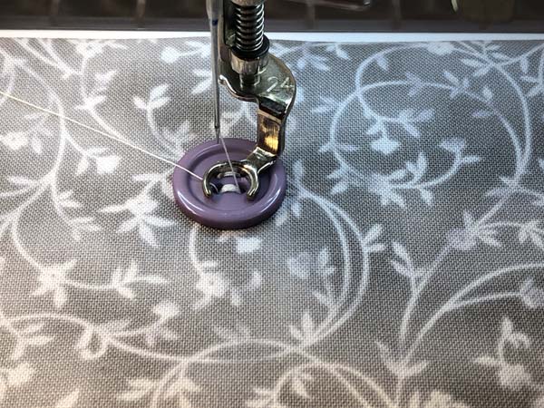 Button Stitch 13 Finished Four Hole Button