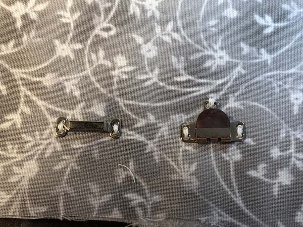 Button Stitch 23 Both Hook and Eye sewn