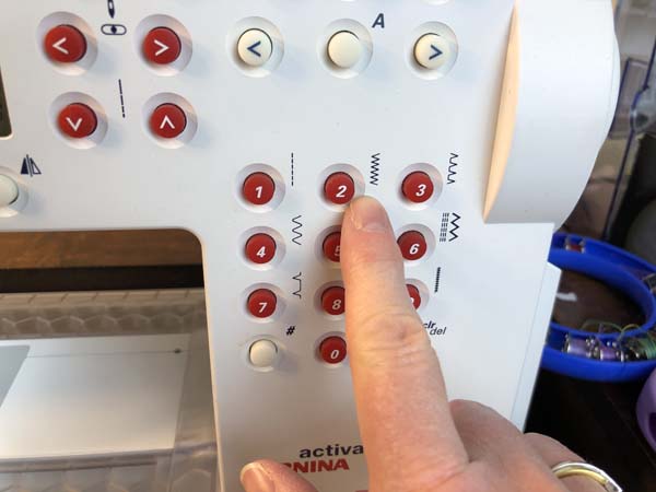 Button Zig Zag 4 Select Zig Zag Stitch