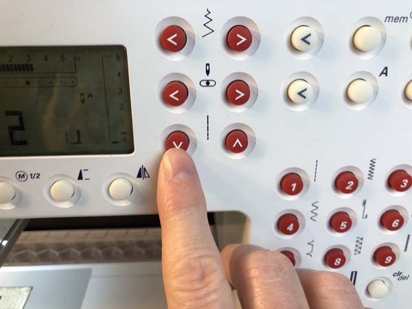 Button Zig Zag 5 Length to Zero