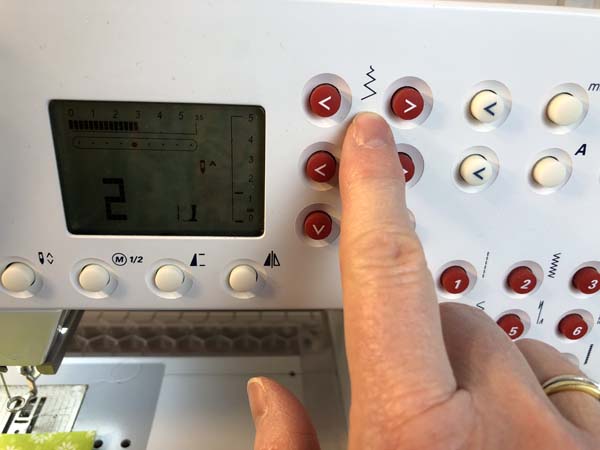 Button Zig Zag 6 Set Width