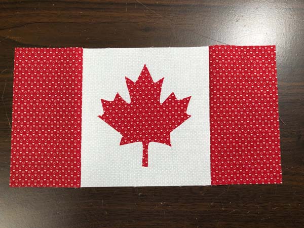 Canadian Flag Block Complete