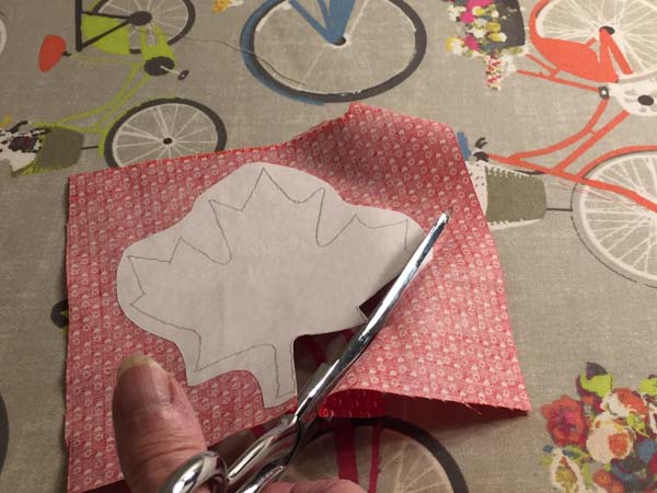 Canadian Flag Block Cut out leaf pattern