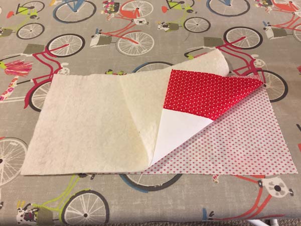 Canadian Flag Mug Rug Layer Backing Top Batting