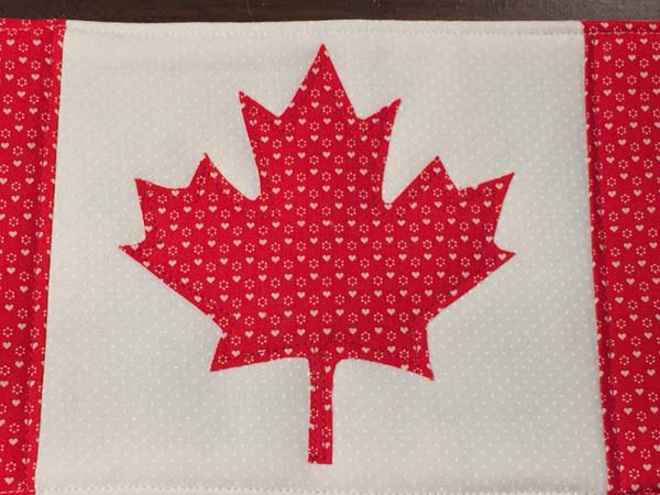 Canadian Flag Mug Rug Quilting