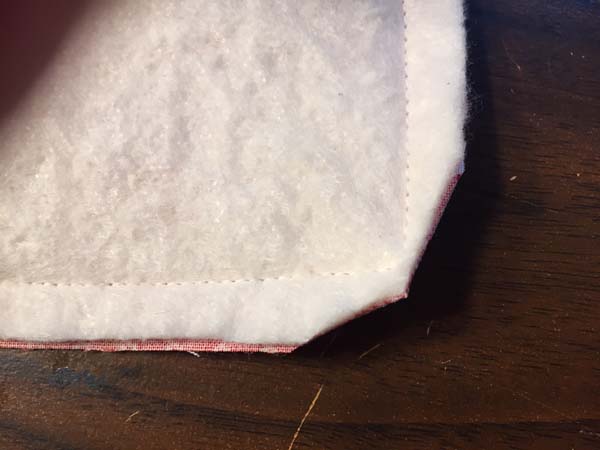 Canadian Flag Mug Rug Trim Corners