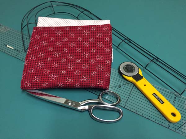 Candy Cane Christmas Rag Wreath Supplies