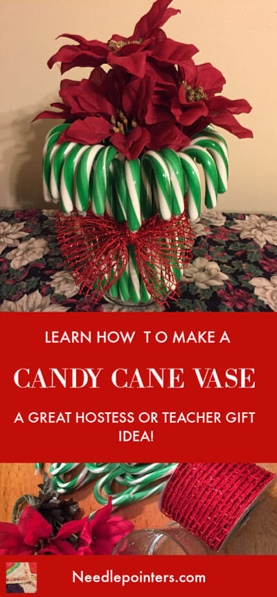 Candy Cane Vase - Pin