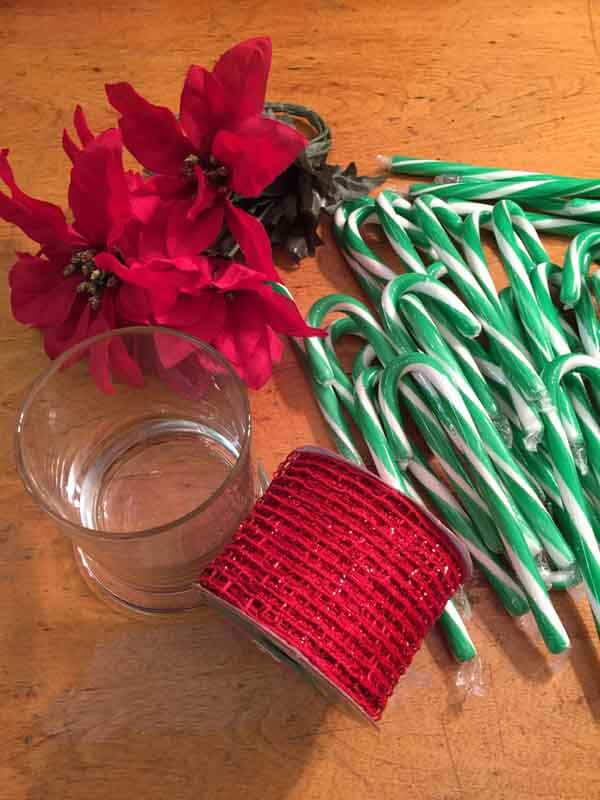 Candy Cane Vase - Supplies