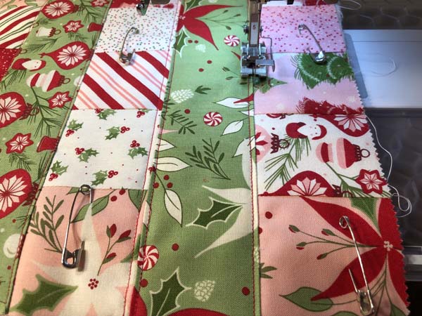 Casserole Hot Pad 15 Quilt Lines on each side of long seams