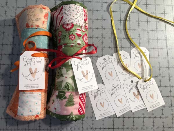 Casserole Hot Pad with Tags