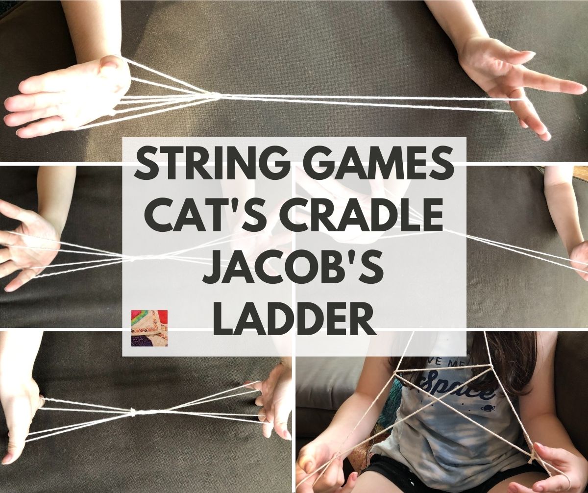 2 X CATS CRADLE CLASSIC CHILDREN'S TRADITIONAL GAME STRING AND INSTRUCTIONS 