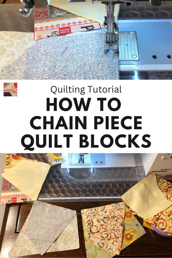 How to Chain Piece Quilt Blocks - pin