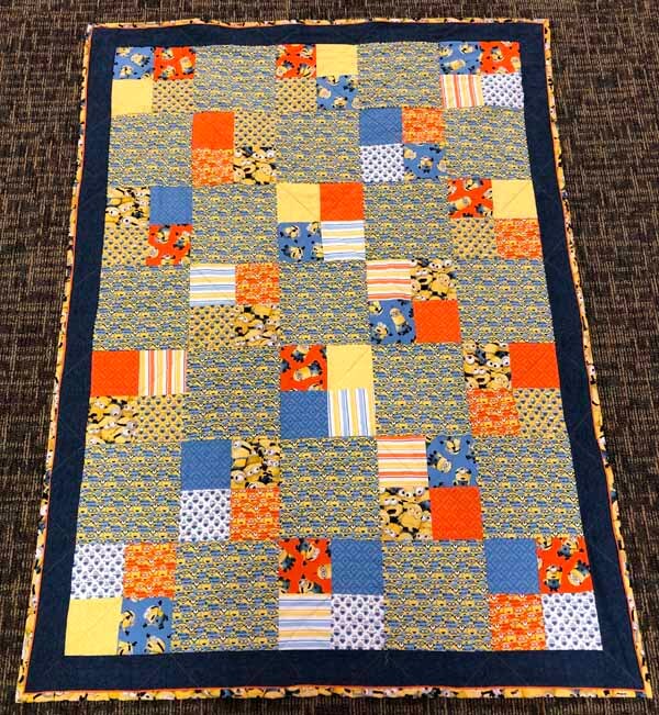 Use 5 Squares of Fabric. Quilt Patterns PDF Easy Quilt Charm Pack Quilt Patterns Baby Quilt 36 x 45