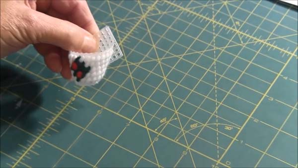 Christmas Basket Ornament Plastic Canvas 4 Wrap Around