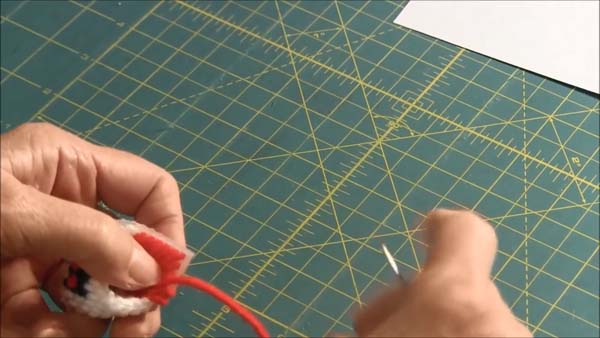 Christmas Basket Ornament Plastic Canvas 7 Overcast Stitch