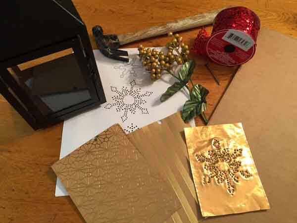 Christmas Lantern Tutorial - Supplies