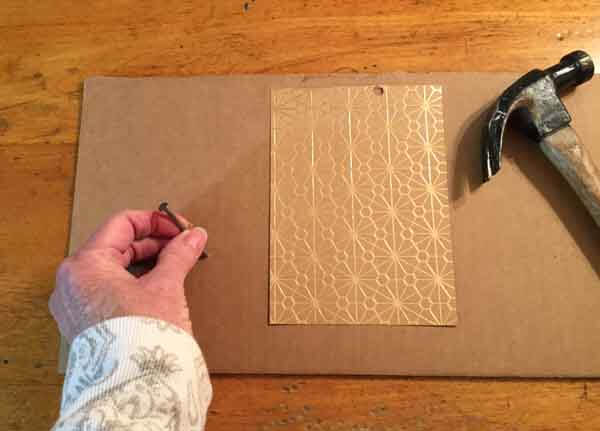 Christmas Lantern Tutorial - Punching Tin