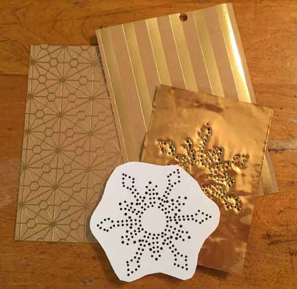 Christmas Lantern Tutorial - Metal Sheet & Scrapbook paper