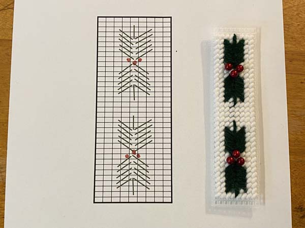 Christmas Napkin Ring Beads Added