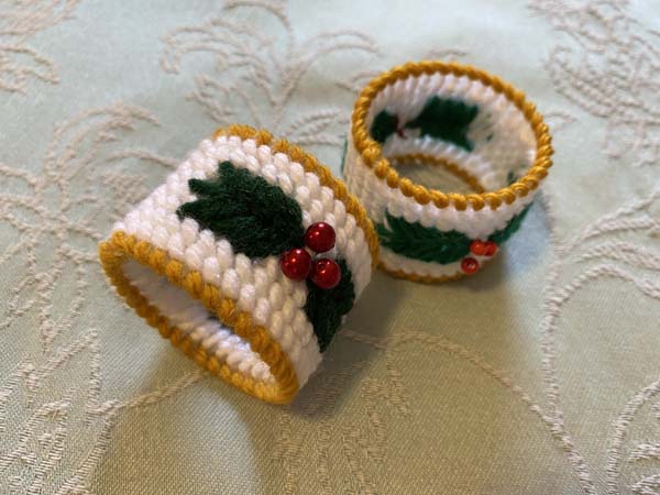 Christmas Napkin Ring Finished