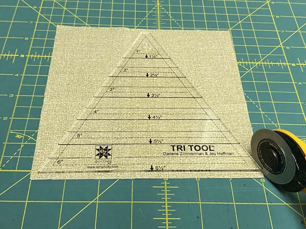 Christmas Tree Mug Rug Cut Tree