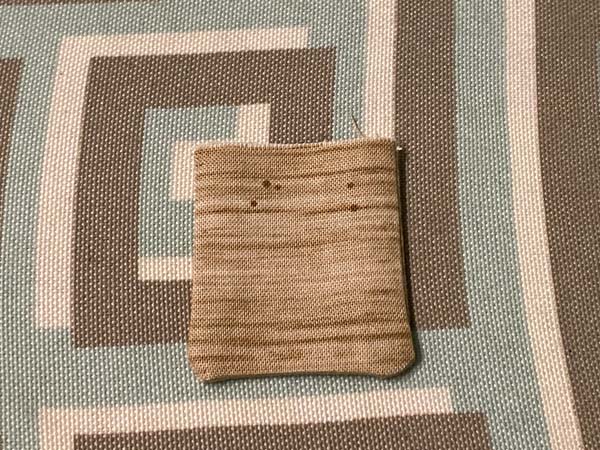 Christmas Tree Mug Rug Pressed Tree Trunk