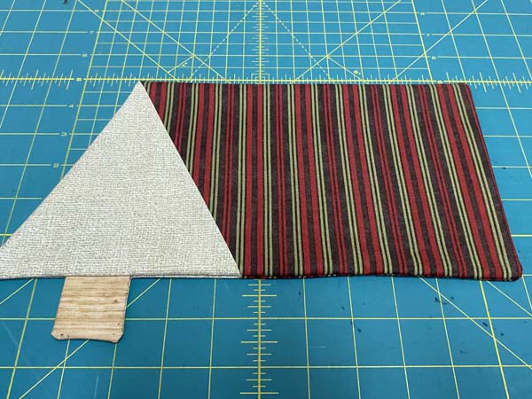 Christmas Tree Mug Rug Ready for quilting