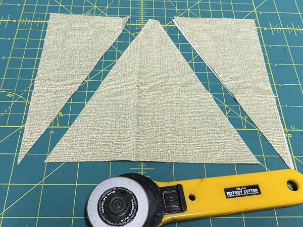 Christmas Tree Mug Rug Tree Shape cut