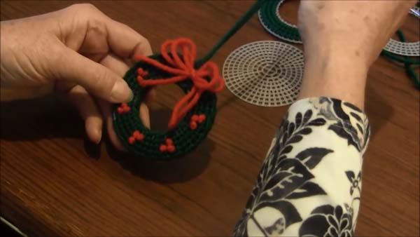 Christmas Wreath Ornament Add Hanging String