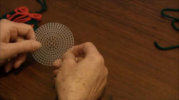 Christmas Wreath Ornament Circle Canvas