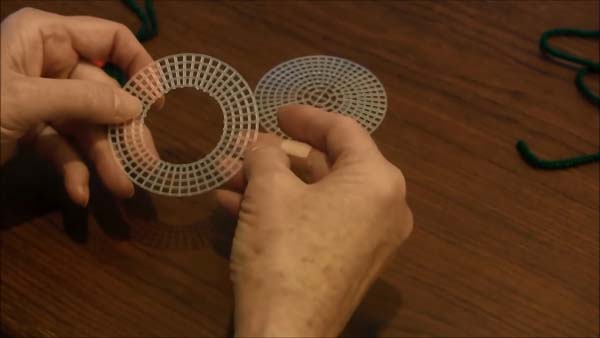 Christmas Wreath Ornament Cut Out Center