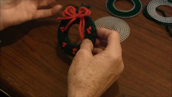 Christmas Wreath Ornament Stitch Together