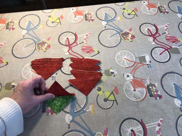 Clays Choice Block 24 Press TRiangles Towards Medium Fabric