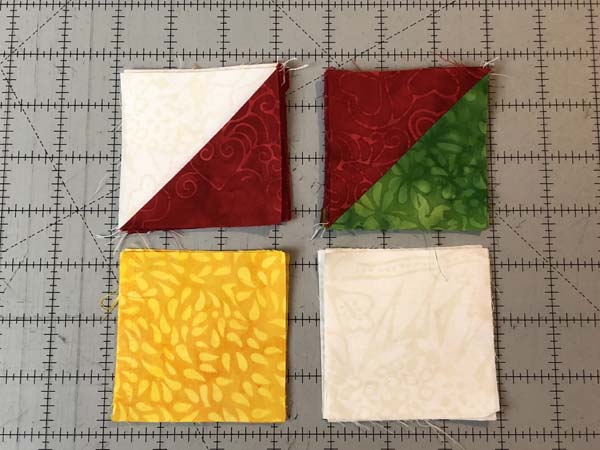 Clays Choice Block 28 10 inch block Stack four patch fabrics together