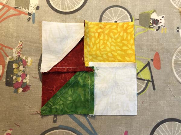 Clays Choice Block 36 Four Patch Swirled Seam