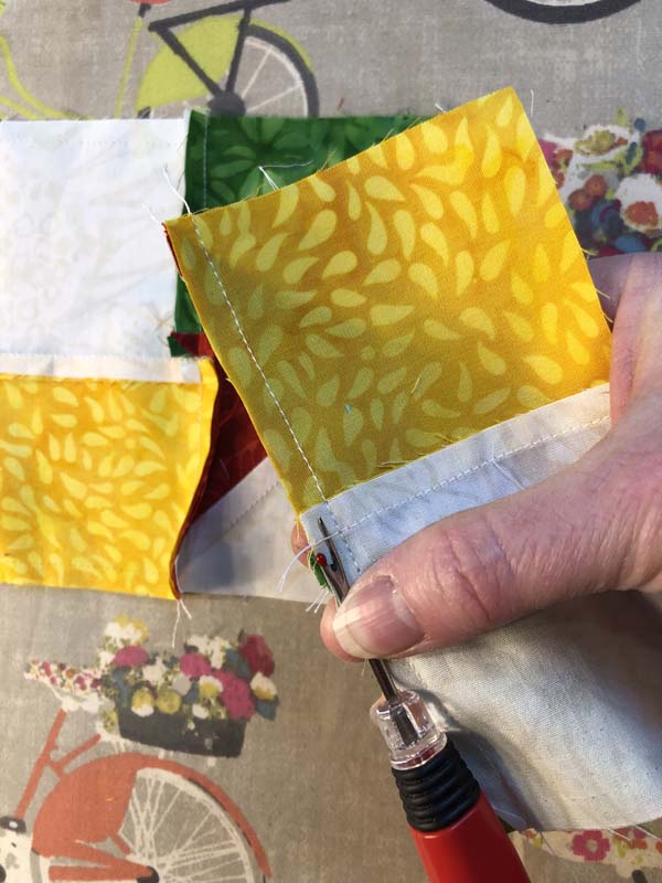 Clays Choice Block 40 Four Patch Remove Stitches