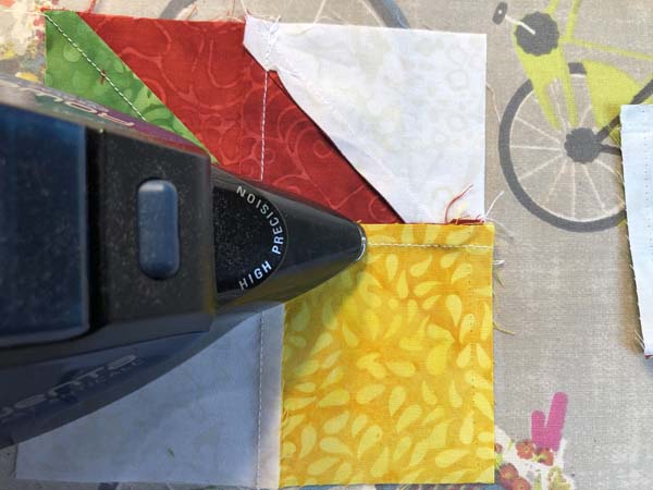 Clays Choice Block 42 Four Patch Press Swirled Seams