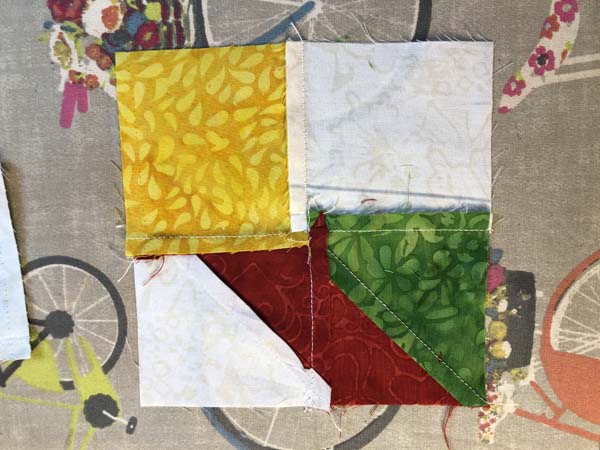 Clays Choice Block 43 Four Patch Seams In Circle